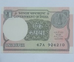 Cédula Antiga One Rupee Estrangeira Série 4210