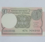 Cédula Antiga One Rupee Estrangeira Série 4202