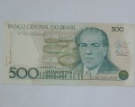 Cédula Antiga 500 Cruzados Villa Lobos