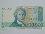 Cédula Antiga Estrangeira 100000 Dinara