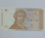 Cédula Antiga Estrangeira 1 Dinar