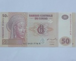Cédula Antiga Estrangeira 50 Congo