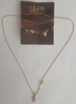 Kit Biju Brinco e Colar Dourado Sem Garantia