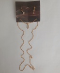 Kit Biju Brinco e Colar Dourado Sem Garantia
