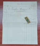 Atigo Documento Nota Fiscal com Marcas do tempo.