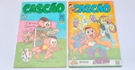 Revistas em Quadrinho de Coleção Guardados fundo de Armário com marcas do tempo.
