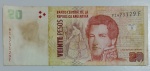 Cédula Antiga Estrangeira 20 Pesos