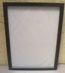 Moldura MDF Preta com Vidro 30 cm x 40 cm