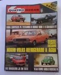 Revista Antiga Quatro Rodas com Desgastes de uso