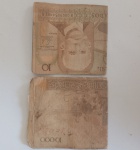Kit Cédulas Antigas de 10 e 10.000