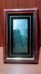 Antigo Quadro Holográfico Colecionismo com Marcas do Tempo, Medindo 23x15.