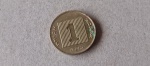 Moeda De Colecionismo com Marcas do tempo.
