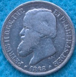 Moeda 200 Reis Prata 1868 Império Soberba