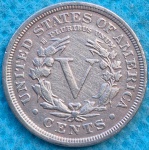 Moeda USA V Cents 1910 Soberba Pluribus Unum