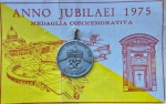 Medalha Prata Basílica São Pedro em Roma na Itália Ano Santo 1975 Raríssima 