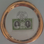 Prato Porcelana Decorativo Monaco 1956 antigo