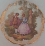 Prato Porcelana Decorativo antigo Limoges France