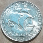 Moeda Portuguesa 1947 2,5 escudos