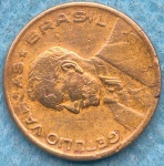 Moeda 20 Centavos 1946 Reverso horizontal Raríssima