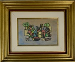 DI CAVALCANTI / Guache. Medidas: 22 cm x 33 cm.