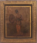 ASSINATURA NÃO IDENTIFICADA - Maravilhoso espelho francês do século XIX, precursor do movimento art