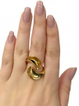 Exótico Anel em Ouro Amarelo 18Kt - Peso:9,10Gr - Medida:22