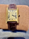 CARTIER - Relógio Original , à corda, Folheado a Ouro, Funcionando , No estado