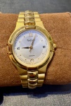 NATAN - Relógio Quartz, Todo folheado a ouro, Ótimo estado, Funcionando, Medida:34mm
