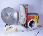Lote de lâmpada Philips Infraphil ( na caixa), aquecedor elétrico e aspirador Ufesa Basic