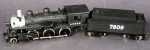 Locomotiva IHC modelo AT&SF nº 7809 em escala reduzida, acondicionada na embalagem original com berç