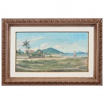 Benedito Calixto (1853 - 1927). Sem Titulo - o.s.t. - 25 x 45 cm. Assinado c.i.d. e datado 1901.