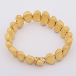 H.STERN - Coleção Pedras Roladas - Pulseira em ouro amarelo, contraste 750 k e da joalheria. Med. ab