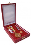 MEDALHA - CONDECORAÇÃO ORDEM DO MÉRITO  JUDICIÁRIO MILITAR - SUPERIOR TRIBUNAL MILITAR, NO ESTOJO.