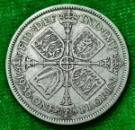Inglaterra  1936 - 1 Florin - George V  Pata 0.500 - 11g - 28mm  KM# 834  Excelente Conservação!