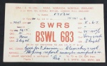 Cartão Postal de Radio Amador - ano 1956 -  de Londres Inglaterra