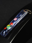Pingente de vidro estilo murano 6,5 cm comp