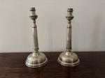 CAMUSSO - PAR DE CASTIÇAL EM PRATA 925, MARCAÇÃO STERLING 925, MADE IN PERU,  DOS ANOS 1950-1970. ES