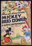 colecionismo - Álbum para colecionar figurinhas Mickey, Pato Donald e outros personagens de Walt Dis