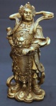 Soldado Guardião do Trono do Imperador - Escultura Oriental em Bronze - med 25 cm