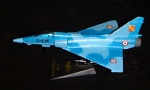 Colecionismo - Maisto - Réplica de Avião Militar, modelo Mirage 2000C em metal e plástico. 13 x 8cm