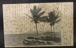 Colecionismo - Bilhete Postal Circulado com estampa do Pão de Açúcar Visto da Ilha das Cobras.