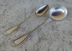 CHRISTOFLE : Colher para arroz e Concha da renomada  marca francesa ,.ambas trazendo a marca  e em bom estado de conservação . Medidas 32,5 cm e 28 cm