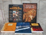 CINCO LIVROS  de diferentes assuntos . Curso de FOTOGRAFIA , IGLESIA DEL MONASTÉRIO DE SAN BENITO DE RIO DE JANEIRO , REVISTA ANUAL DE MARINHA , GUIA A-Z DE PLANTAS E CONDIMENTOS E VINHO & GUERRA.