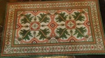 TAPETE ARRAIOLO : mede 120 x 76 cm
