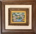 Tarsila, óleo sobre madeira, 14 X 19 cm, assinado no canto inferior direito, obra com certificado