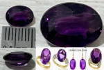 AMETISTA ROXA EXTRA LUXO ALTO PADRÃO LAPIDAÇÃO OVAL ORIGEM SANT SÉ BAHIA MAGNIFICO ROXO SAFIRA