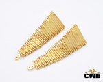 H.STERN - Brincos Ouro Amarelo 18K com Diamantes - Coleção Miscigens, 5.5cm de comprimento, peso de