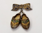 Portugal- Broche de origem Portuguesa em filigrana de prata, maior comrpimento:3,5cm.