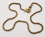 Pulseira produzida em OURO18K, corrente elos entrelaçados, comprimento aberto: 18cm , peso : 2 gr.