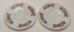 Conjunto de Pires Colorex em Opalina  Elegância e Charme Vintage  11X11CM  (2 UNIDADES) café